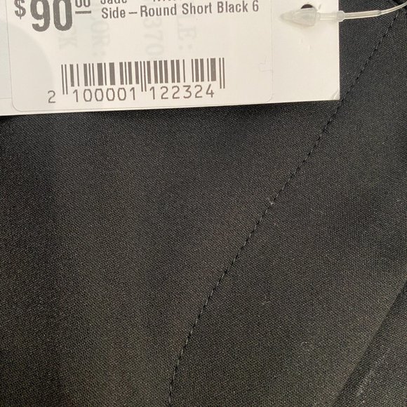 NWT Jade Side Round Short Black Classic and Dressy - Picture 2 of 3